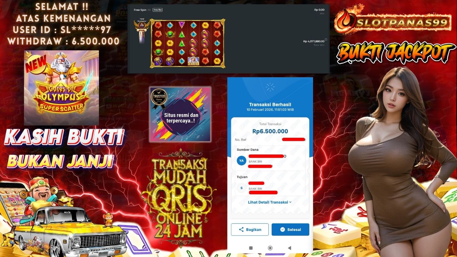 SLOTPANAS99 JACKPOT SLOT GATES OF OLYMPUS SUPER SCATTER